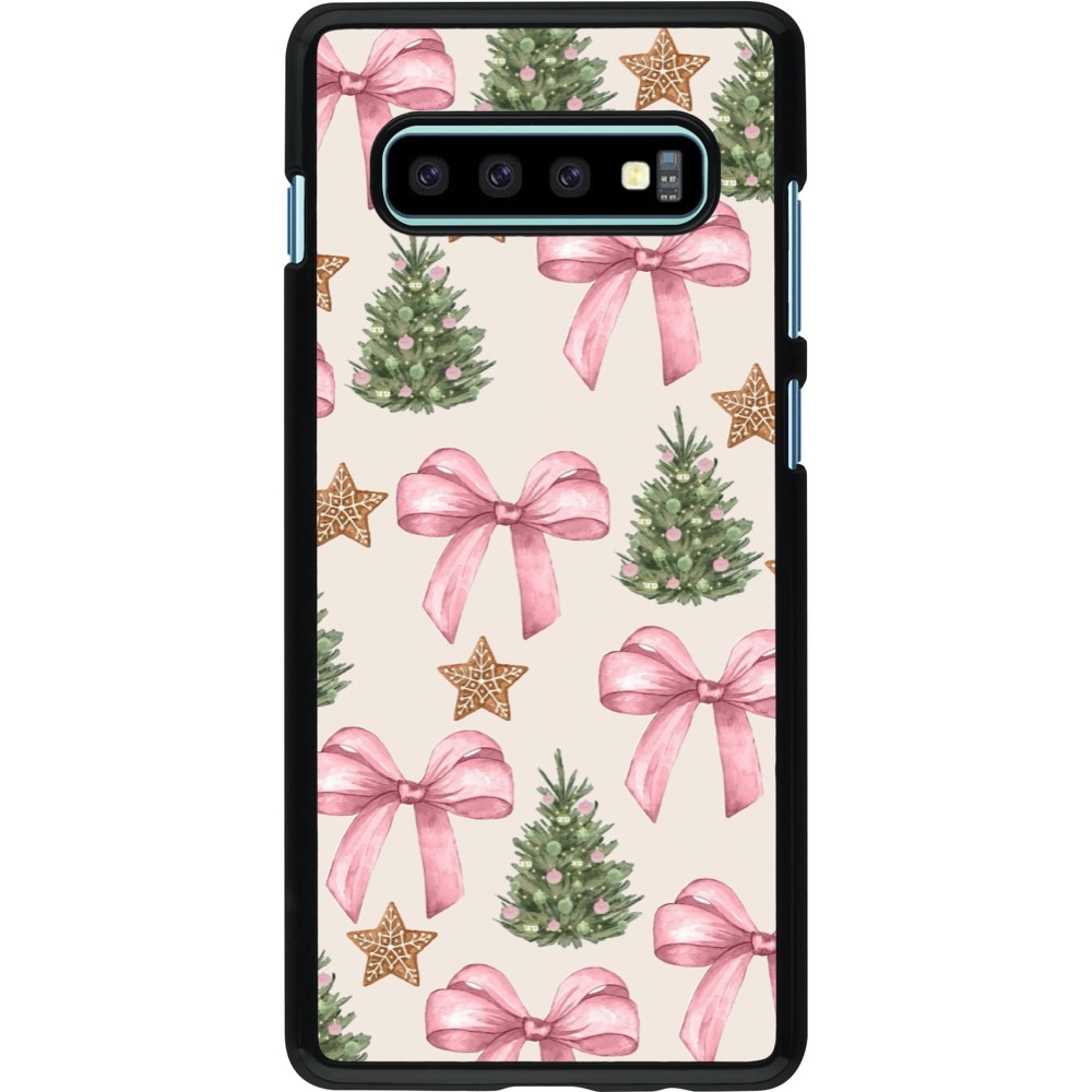 Coque Samsung Galaxy S10+ - Christmas 25 Vintage Ribbons