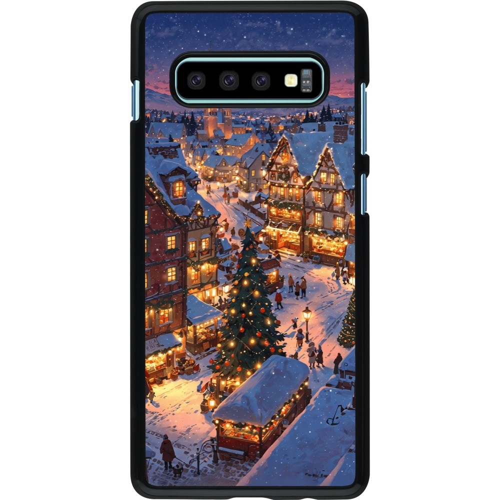 Coque Samsung Galaxy S10+ - Christmas 25 Xmas Village