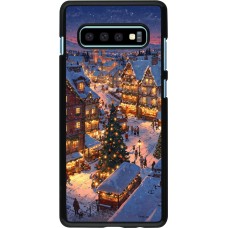 Coque Samsung Galaxy S10+ - Christmas 25 Xmas Village