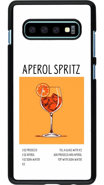 Samsung Galaxy S10+ Case Hülle - Cocktail Rezept Aperol Spritz