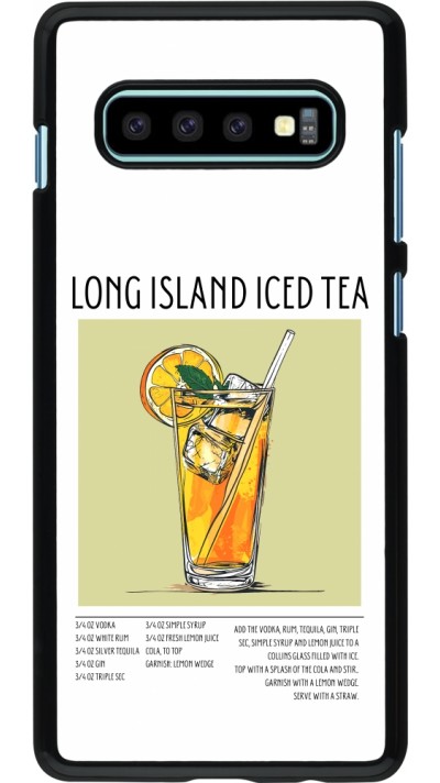 Coque Samsung Galaxy S10+ - Cocktail recette Long Island Ice Tea