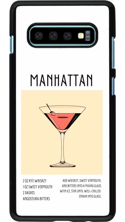 Coque Samsung Galaxy S10+ - Cocktail recette Manhattan