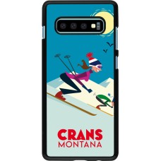 Samsung Galaxy S10+ Case Hülle - Crans-Montana Ski Downhill