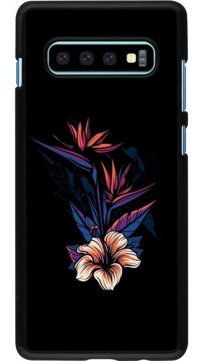 Hülle Samsung Galaxy S10+ - Dark Flowers