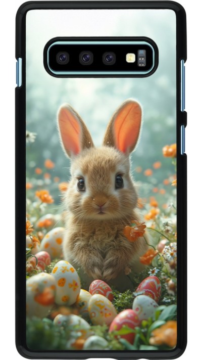 Coque Samsung Galaxy S10+ - Easter 2026 Rabbit in the garden