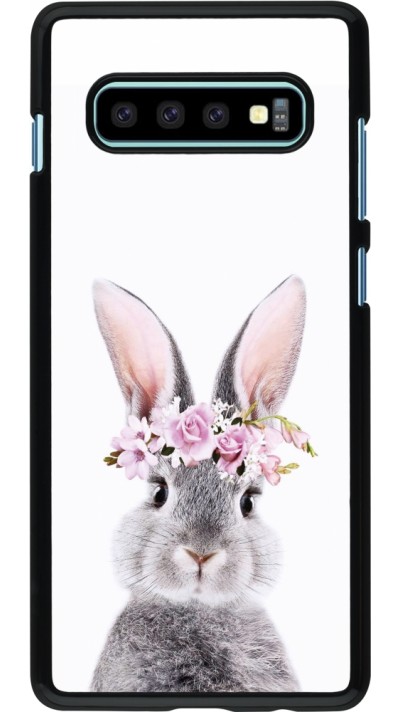 Samsung Galaxy S10+ Case Hülle - Easter 2023 flower bunny