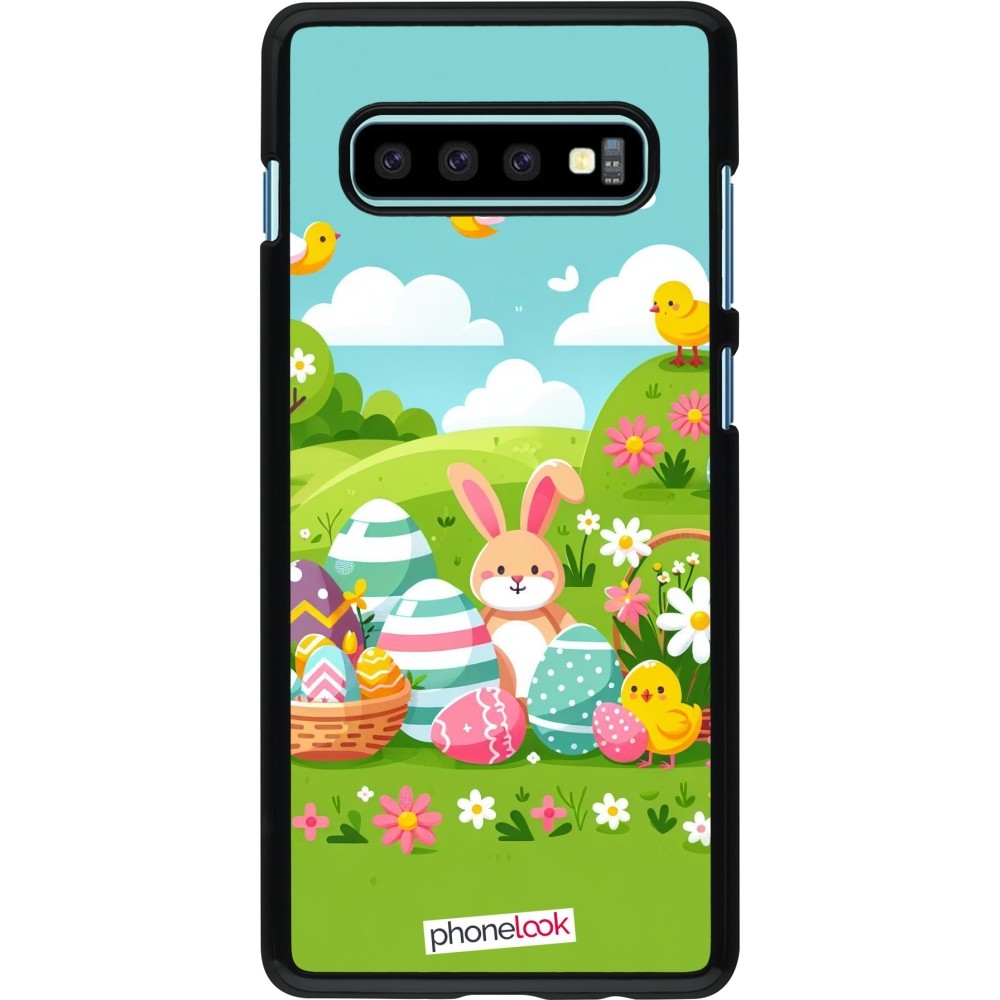 Samsung Galaxy S10+ Case Hülle - Ostern 2025 Gruen
