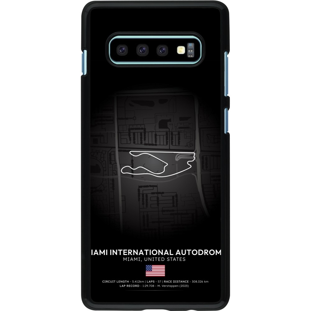 Samsung Galaxy S10+ Case Hülle - F1 Track 2025 Miami