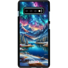 Samsung Galaxy S10+ Case Hülle - Fantasiebergsee Himmel Sterne