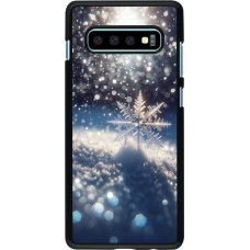 Samsung Galaxy S10+ Case Hülle - Schneeflocke Solar Glanz