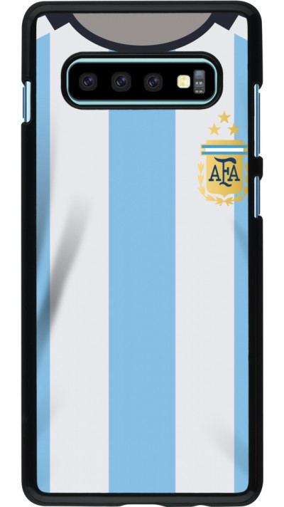 Coque Samsung Galaxy S10+ - Maillot de football Argentine 2022 personnalisable