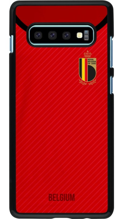 Coque Samsung Galaxy S10+ - Maillot de football Belgique 2022 personnalisable