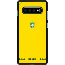 Coque Samsung Galaxy S10+ - Maillot de football Bresil 2026 personnalisable