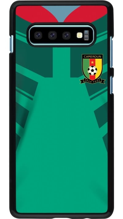 Coque Samsung Galaxy S10+ - Maillot de football Cameroun 2022 personnalisable