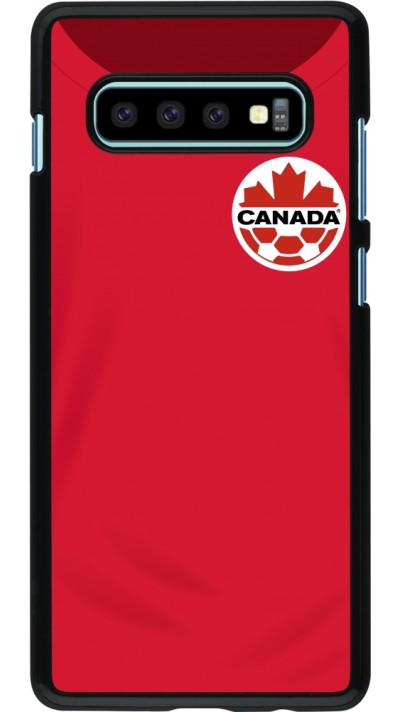 Coque Samsung Galaxy S10+ - Maillot de football Canada 2022 personnalisable