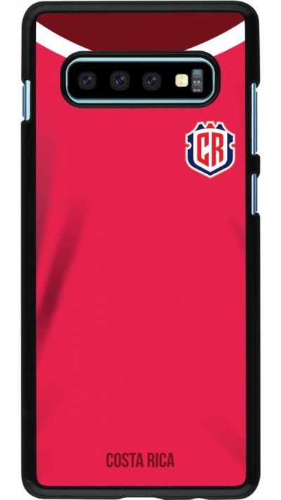 Coque Samsung Galaxy S10+ - Maillot de football Costa Rica 2022 personnalisable