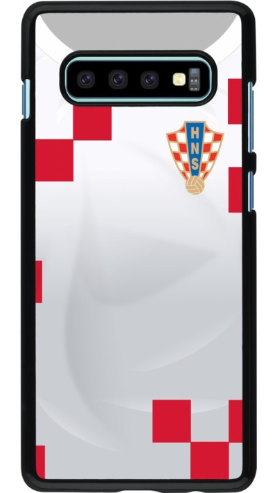 Coque Samsung Galaxy S10+ - Maillot de football Croatie 2022 personnalisable