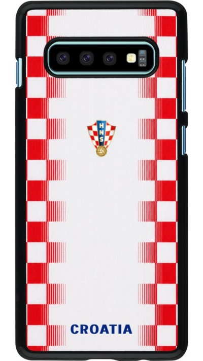 Coque Samsung Galaxy S10+ - Maillot de football Croatie 2026 personnalisable