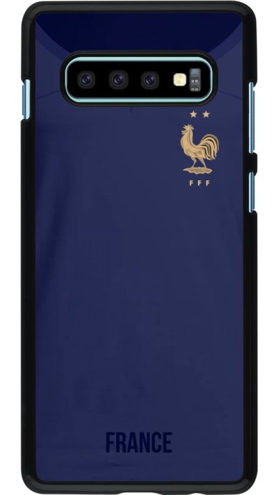 Coque Samsung Galaxy S10+ - Maillot de football France 2022 personnalisable