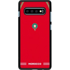 Coque Samsung Galaxy S10+ - Maillot de football Maroc 2026 personnalisable