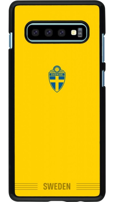 Coque Samsung Galaxy S10+ - Maillot de football Suède 2026 personnalisable