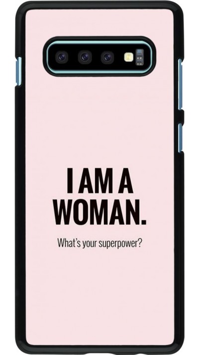 Coque Samsung Galaxy S10+ - I am a woman