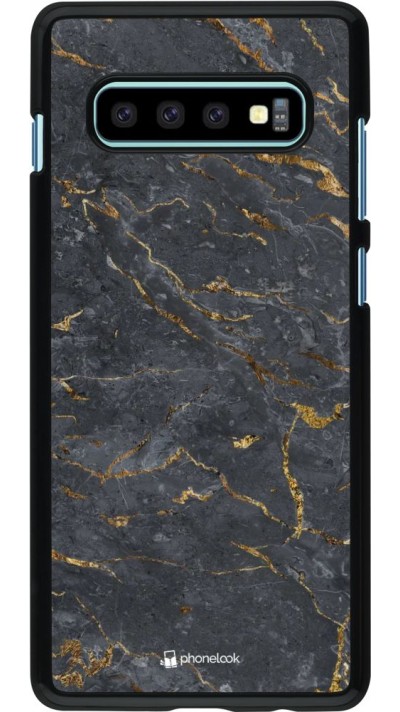 Hülle Samsung Galaxy S10+ - Grey Gold Marble