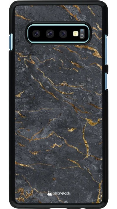 Coque Samsung Galaxy S10+ - Grey Gold Marble