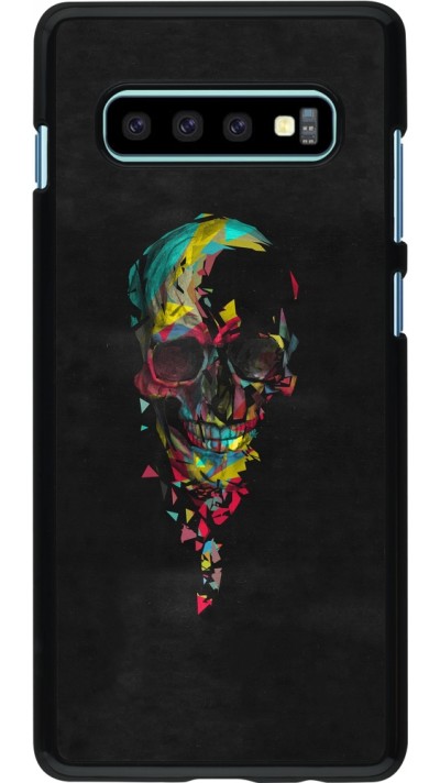 Samsung Galaxy S10+ Case Hülle - Halloween 22 colored skull