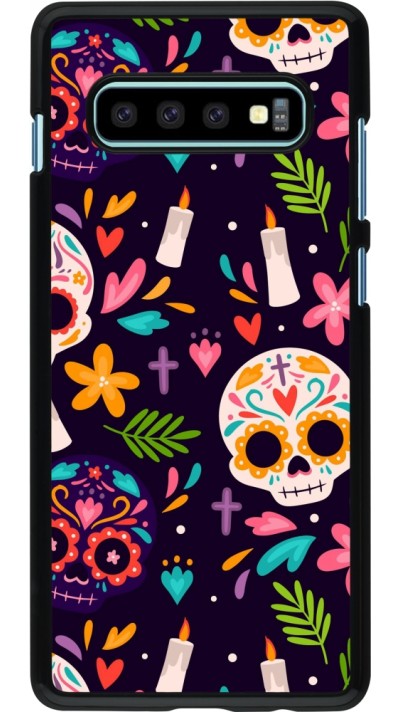Samsung Galaxy S10+ Case Hülle - Halloween 2023 mexican style