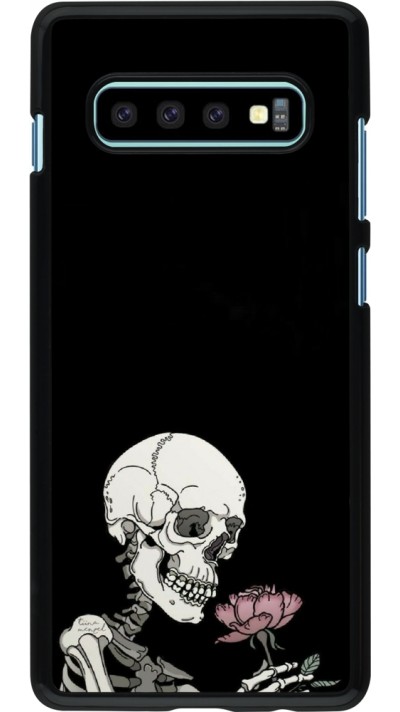 Coque Samsung Galaxy S10+ - Halloween 2023 rose and skeleton