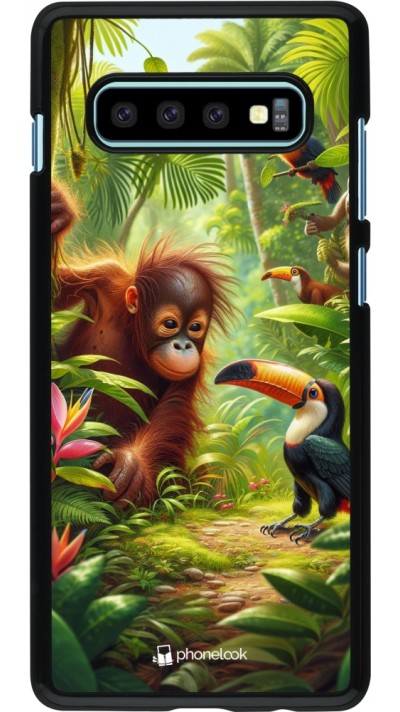 Samsung Galaxy S10+ Case Hülle - Tropischer Dschungel Tayrona