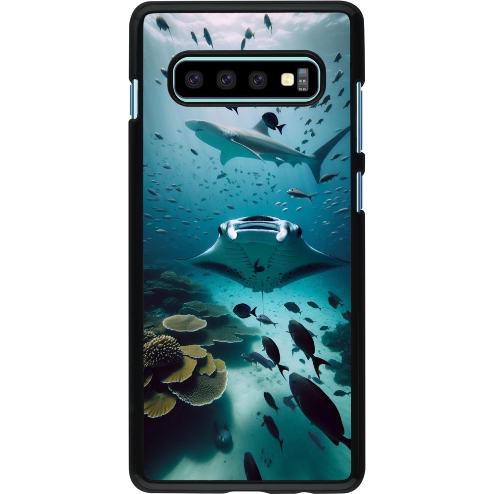 Samsung Galaxy S10+ Case Hülle - Manta Lagune Reinigung