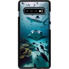 Samsung Galaxy S10+ Case Hülle - Manta Lagune Reinigung