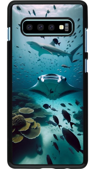 Coque Samsung Galaxy S10+ - Manta Lagon Nettoyage