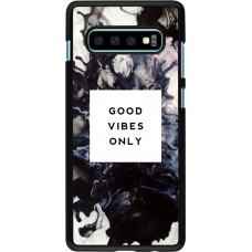 Coque Samsung Galaxy S10+ - Marble Good Vibes Only