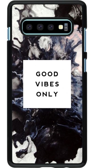Coque Samsung Galaxy S10+ - Marble Good Vibes Only