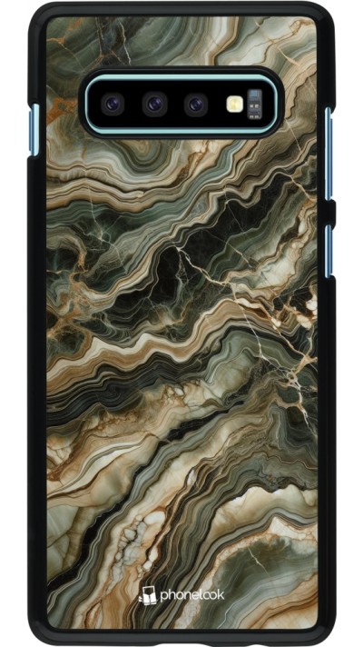 Samsung Galaxy S10+ Case Hülle - Oliv Marmor