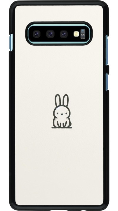 Coque Samsung Galaxy S10+ - Minimal bunny cutie