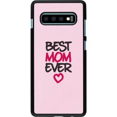 Samsung Galaxy S10+ Case Hülle - Mom 2023 best Mom ever pink