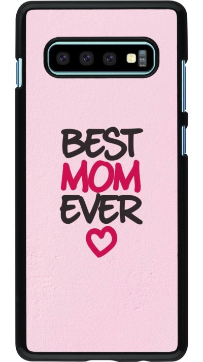 Samsung Galaxy S10+ Case Hülle - Mom 2023 best Mom ever pink