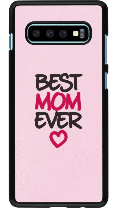 Coque Samsung Galaxy S10+ - Mom 2023 best Mom ever pink
