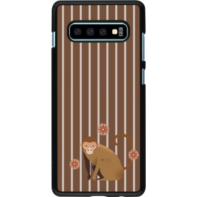 Coque Samsung Galaxy S10+ - Monkey with stripes
