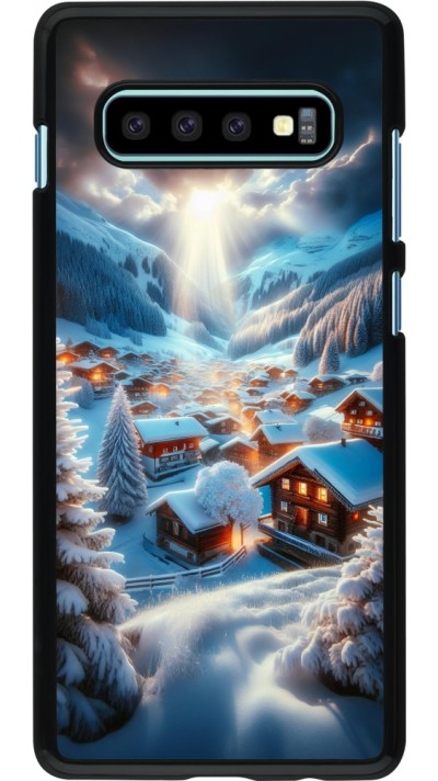 Coque Samsung Galaxy S10+ - Mont Neige Lumière