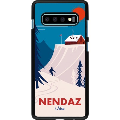 Samsung Galaxy S10+ Case Hülle - Nendaz Cabane Ski