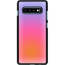 Samsung Galaxy S10+ Case Hülle - Orange Pink Blue Gradient