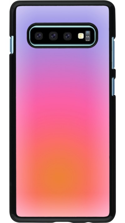 Coque Samsung Galaxy S10+ - Orange Pink Blue Gradient