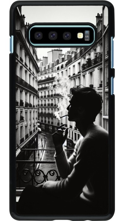Samsung Galaxy S10+ Case Hülle - Parisian Smoker