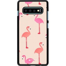 Coque Samsung Galaxy S10+ - Pink Flamingos Pattern