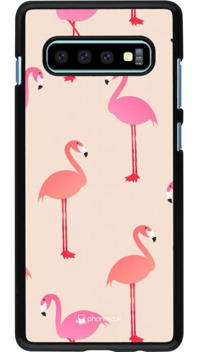 Coque Samsung Galaxy S10+ - Pink Flamingos Pattern Coque Samsung Galaxy S10+ - Pink Flamingos Pattern